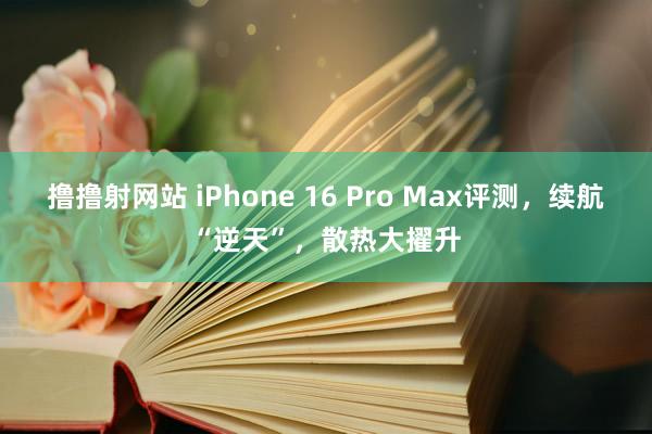 撸撸射网站 iPhone 16 Pro Max评测，续航“逆天”，散热大擢升