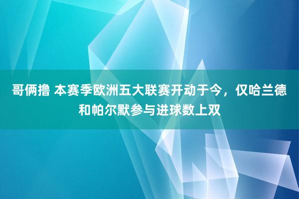 哥俩撸 本赛季欧洲五大联赛开动于今，仅哈兰德和帕尔默参与进球数上双