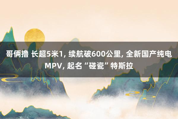 哥俩撸 长超5米1， 续航破600公里， 全新国产纯电MPV， 起名“碰瓷”特斯拉