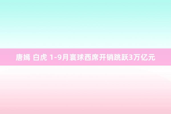 唐嫣 白虎 1-9月寰球西席开销跳跃3万亿元