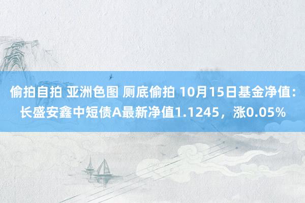 偷拍自拍 亚洲色图 厕底偷拍 10月15日基金净值：长盛安鑫中短债A最新净值1.1245，涨0.05%