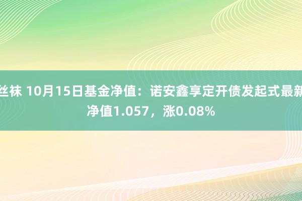 丝袜 10月15日基金净值：诺安鑫享定开债发起式最新净值1.057，涨0.08%