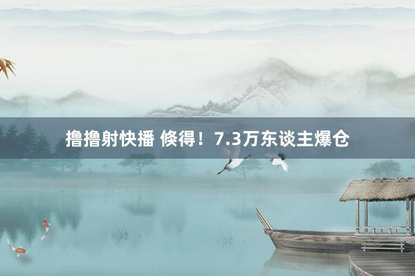 撸撸射快播 倏得！7.3万东谈主爆仓