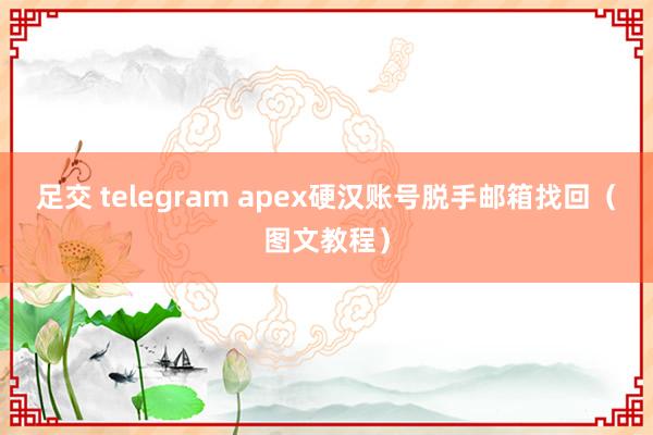 足交 telegram apex硬汉账号脱手邮箱找回（图文教程）