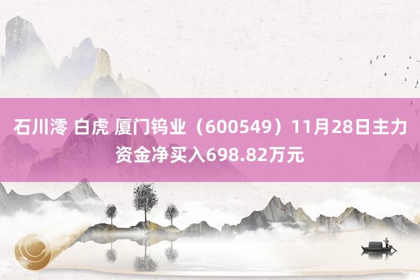 石川澪 白虎 厦门钨业（600549）11月28日主力资金净买入698.82万元