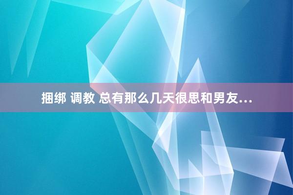 捆绑 调教 总有那么几天很思和男友…