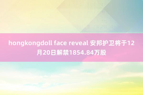 hongkongdoll face reveal 安邦护卫将于12月20日解禁1854.84万股