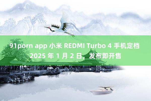 91porn app 小米 REDMI Turbo 4 手机定档 2025 年 1 月 2 日，发布即开售