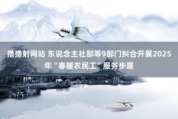 撸撸射网站 东说念主社部等9部门纠合开展2025年“春暖农民工”服务步履