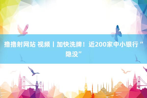 撸撸射网站 视频丨加快洗牌！近200家中小银行“隐没”