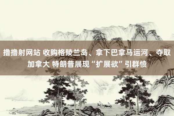 撸撸射网站 收购格陵兰岛、拿下巴拿马运河、夺取加拿大 特朗普展现“扩展欲”引群愤